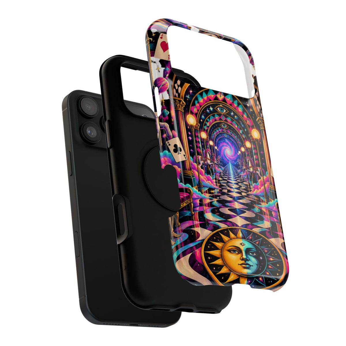 Psychedelic DMT Waiting Room Phone Case — Impact‑Resistant Protective Cover