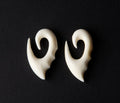 Tribal Bone Dino-Tooth Earrings – 4g Ear Hangers