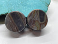 OOAK Black Bamboo Stone Plugs – 3/4" (19mm)