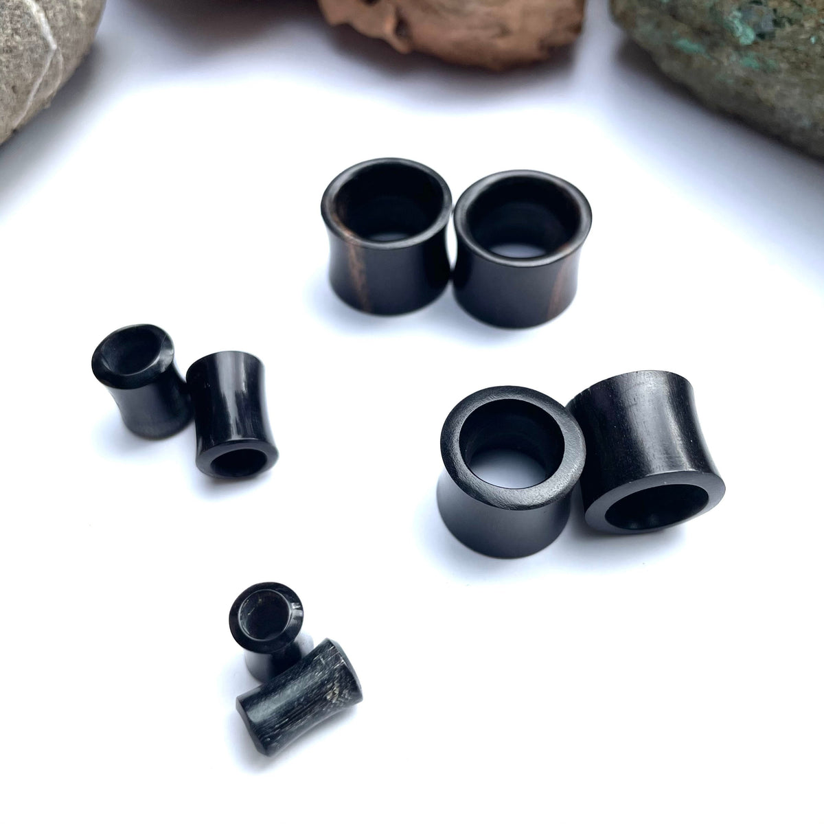 Ebony Wood Ear Tunnels – Black Organic Gauges