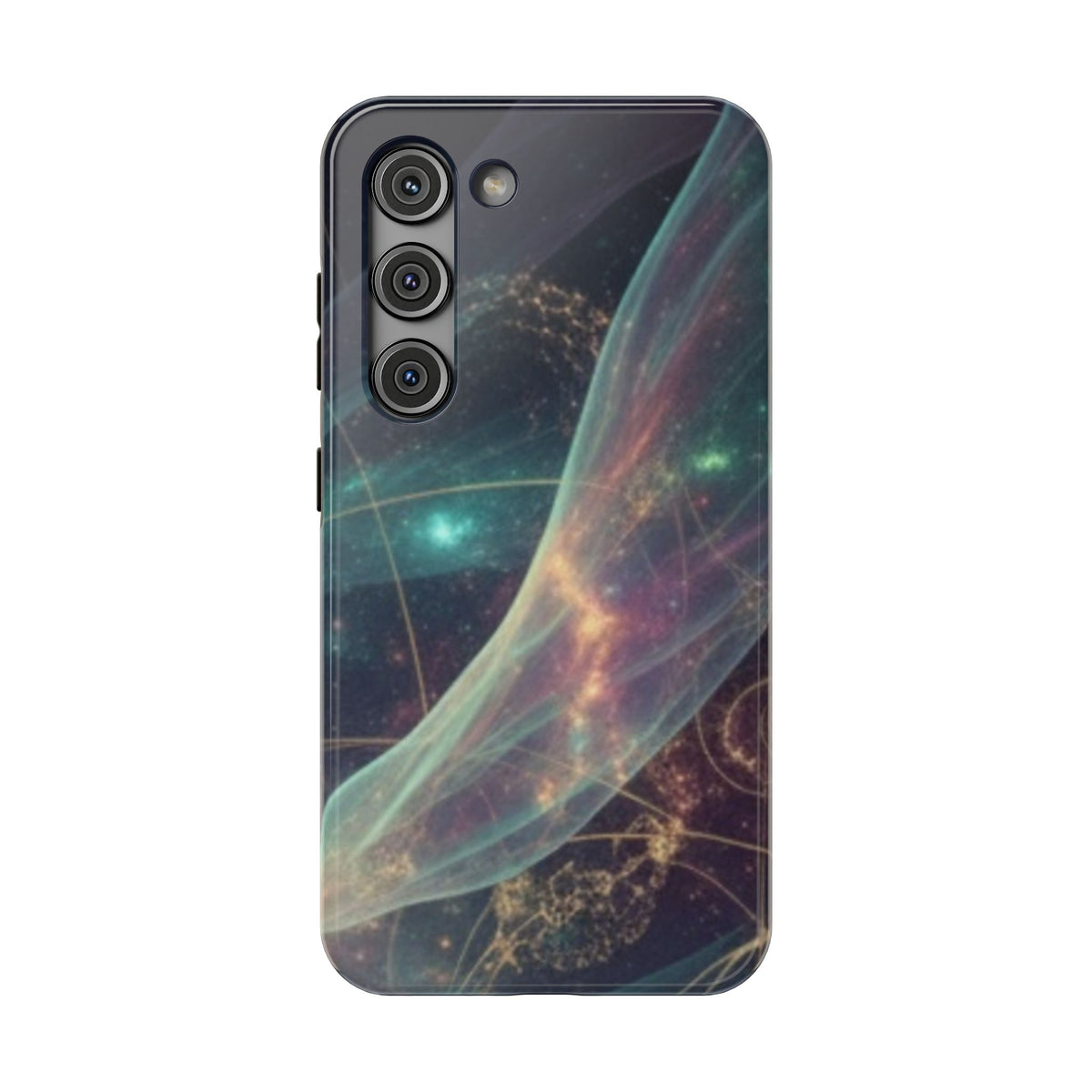 Galaxy Nebula Impact Phone Case — Protective Cosmic Art iPhone Cover