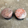 OOAK Pink Chinese Jasper Plugs – 9/16" (14mm) Single Flared