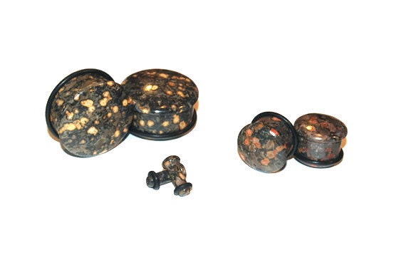 Leopardskin Jasper Plugs – Single Flared Ear Gauges