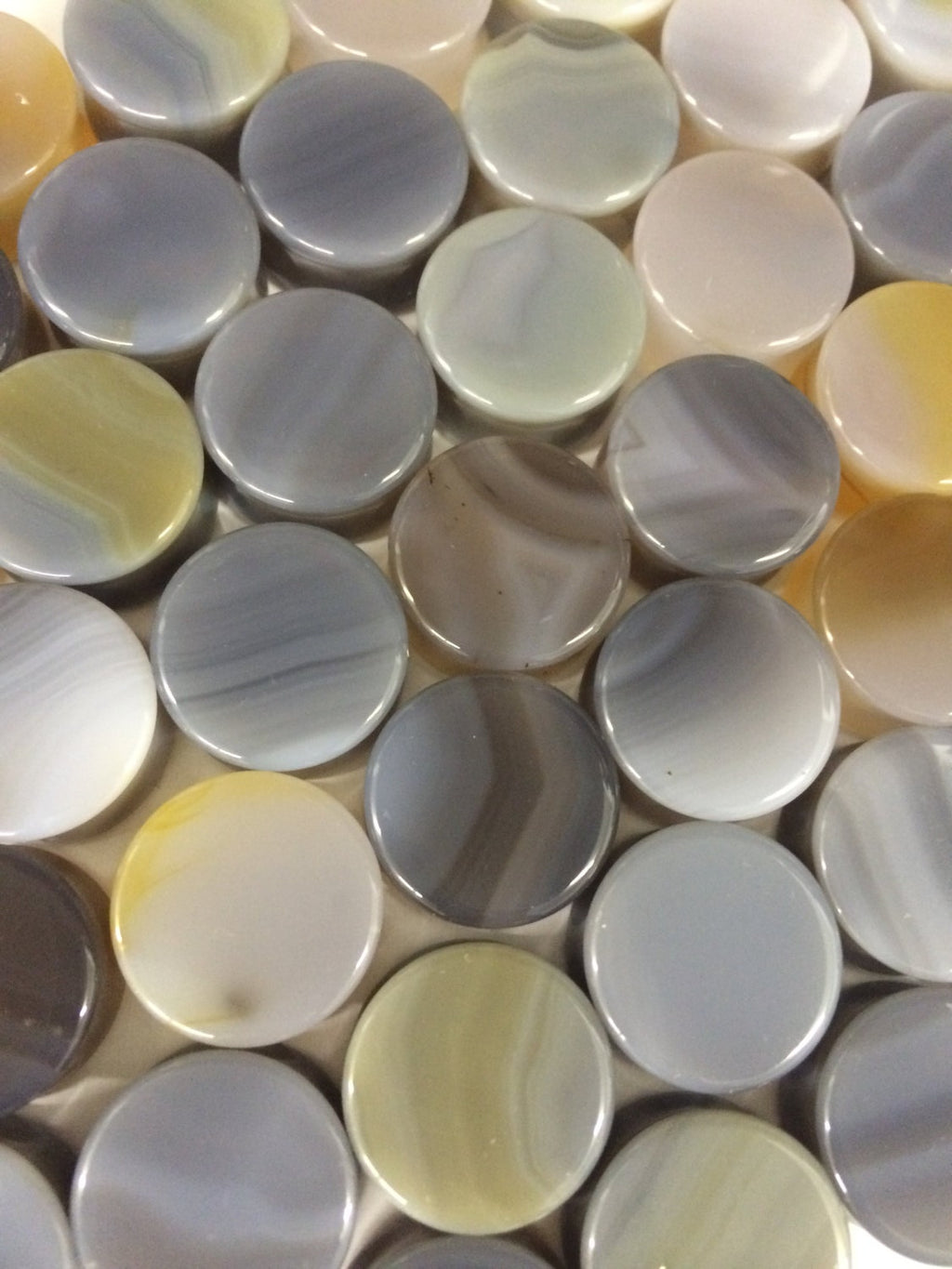 Grey Agate Stone Plugs – Double Flared Ear Gauges