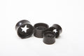 Ebony Wood Star Cutout Ear Plugs – Double Flared