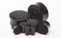 Carved Ebony Wood Plugs – Double Flared Ear Gauges