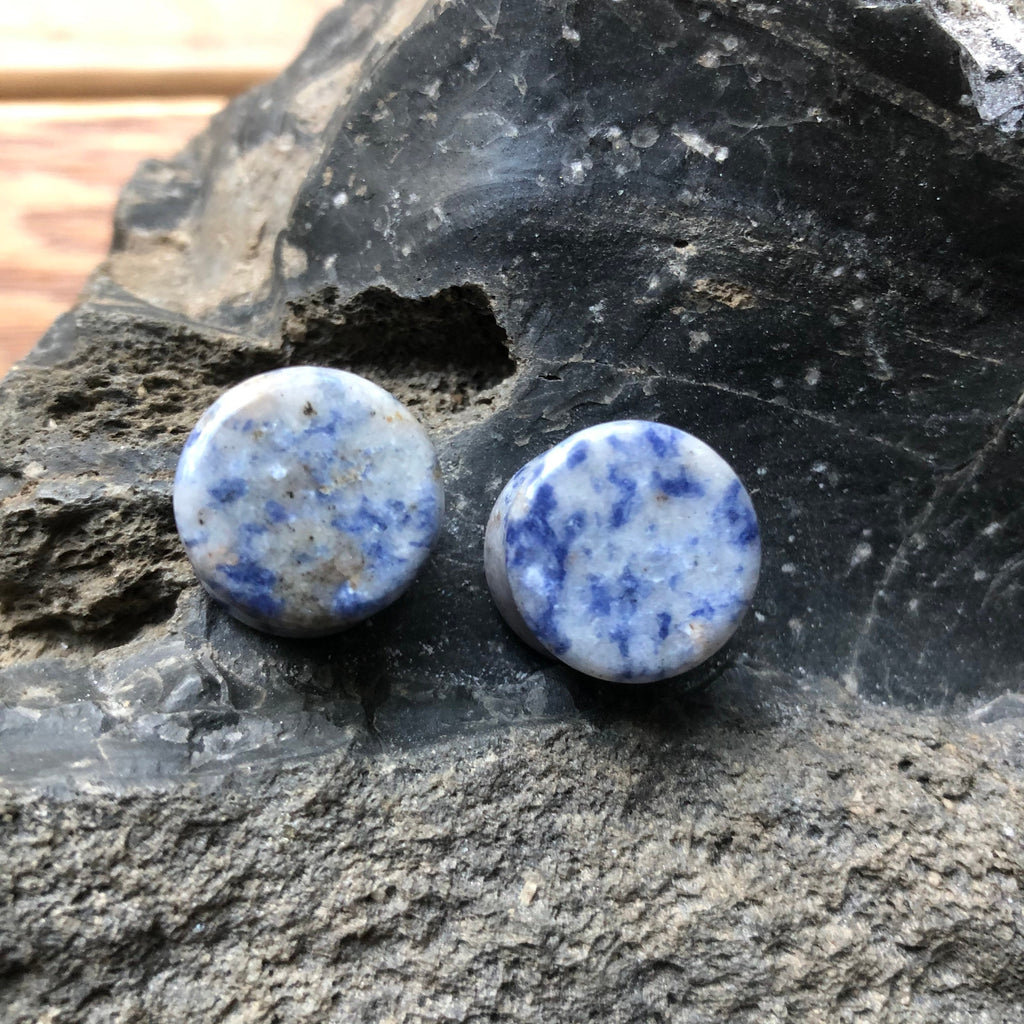 OOAK Blue Lapis Plugs – 9/16" (14mm)