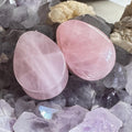 OOAK Pale Pink Rose Quartz Teardrop Plugs – 1" (25mm)