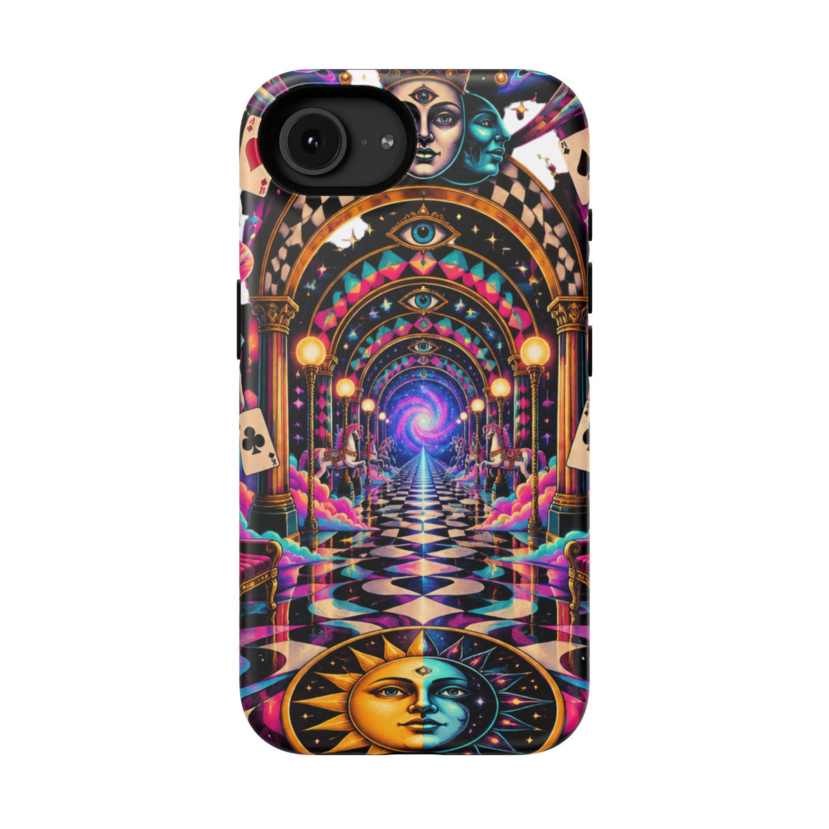 Psychedelic DMT Waiting Room Phone Case — Impact‑Resistant Protective Cover