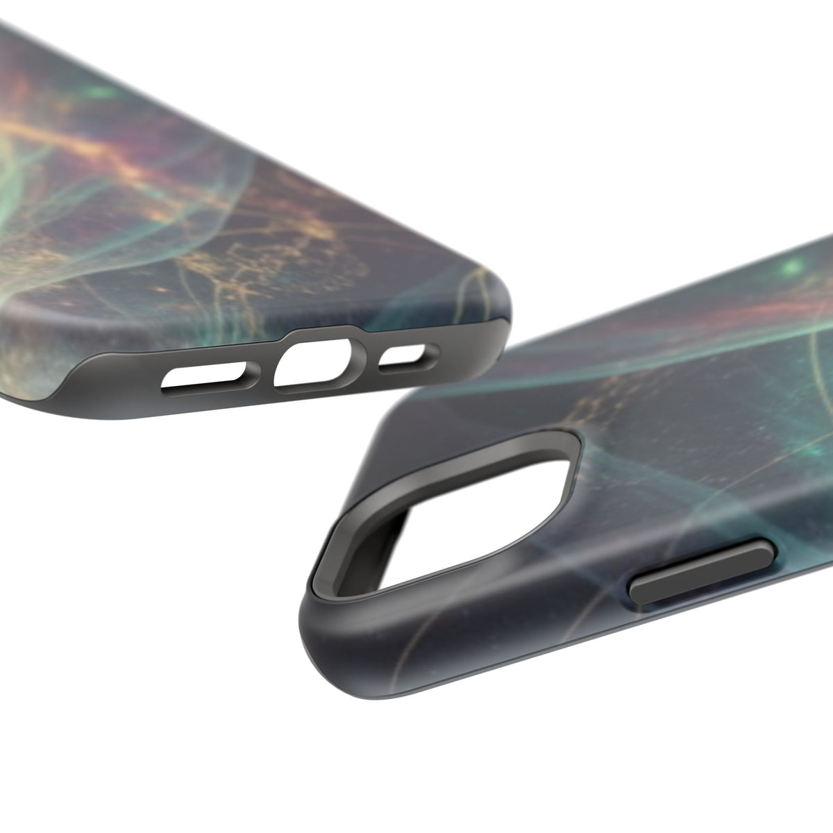 Galaxy Nebula Impact Phone Case — Protective Cosmic Art iPhone Cover