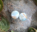 OOAK Amazonite Single Flared Plugs – 9/16" (14mm)