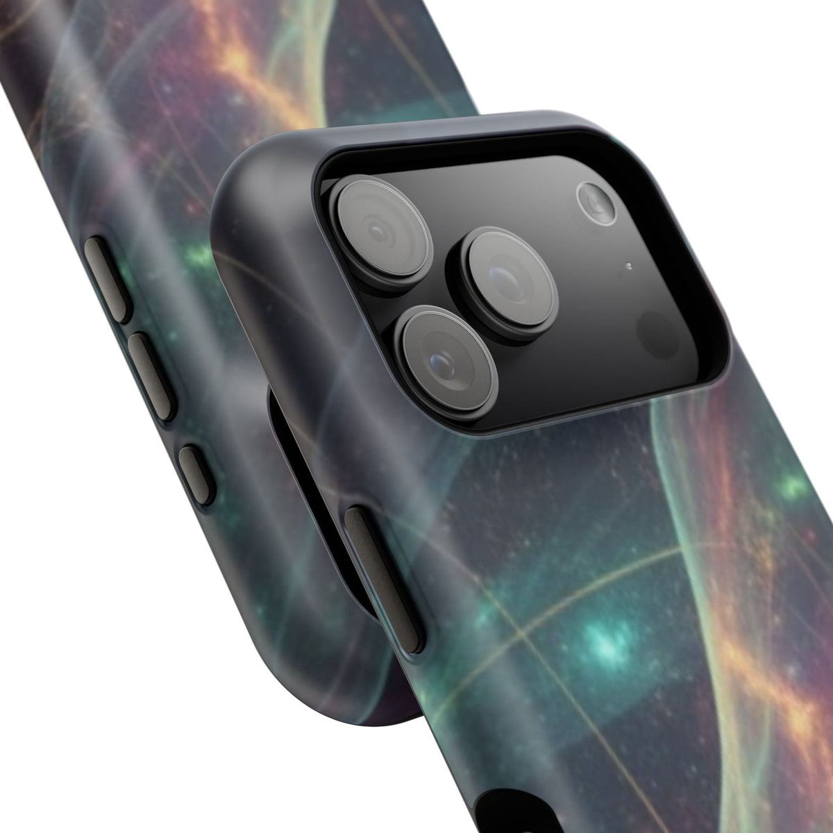Galaxy Nebula Impact Phone Case — Protective Cosmic Art iPhone Cover