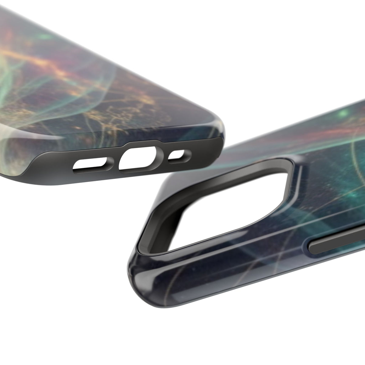 Galaxy Nebula Impact Phone Case — Protective Cosmic Art iPhone Cover