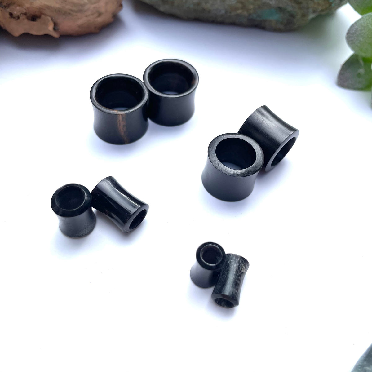 Ebony Wood Ear Tunnels – Black Organic Gauges