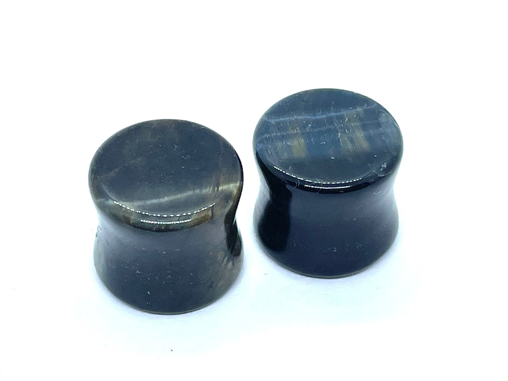 OOAK Blue Tiger’s Eye Plugs – 1/2" (13mm)