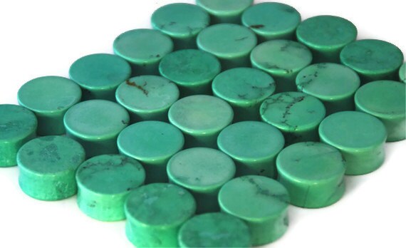 Mint Green Dyed Howlite Plugs – Double Flared Stone Gauges