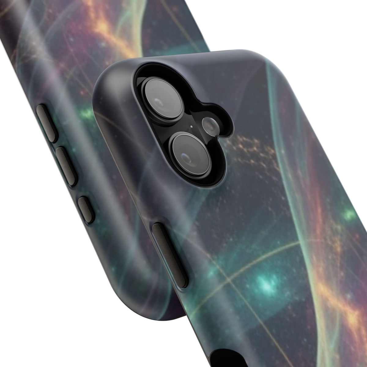Galaxy Nebula Impact Phone Case — Protective Cosmic Art iPhone Cover