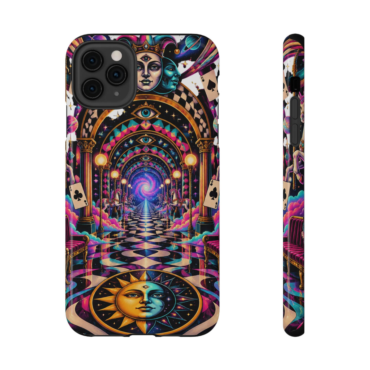 Psychedelic DMT Waiting Room Phone Case — Impact‑Resistant Protective Cover