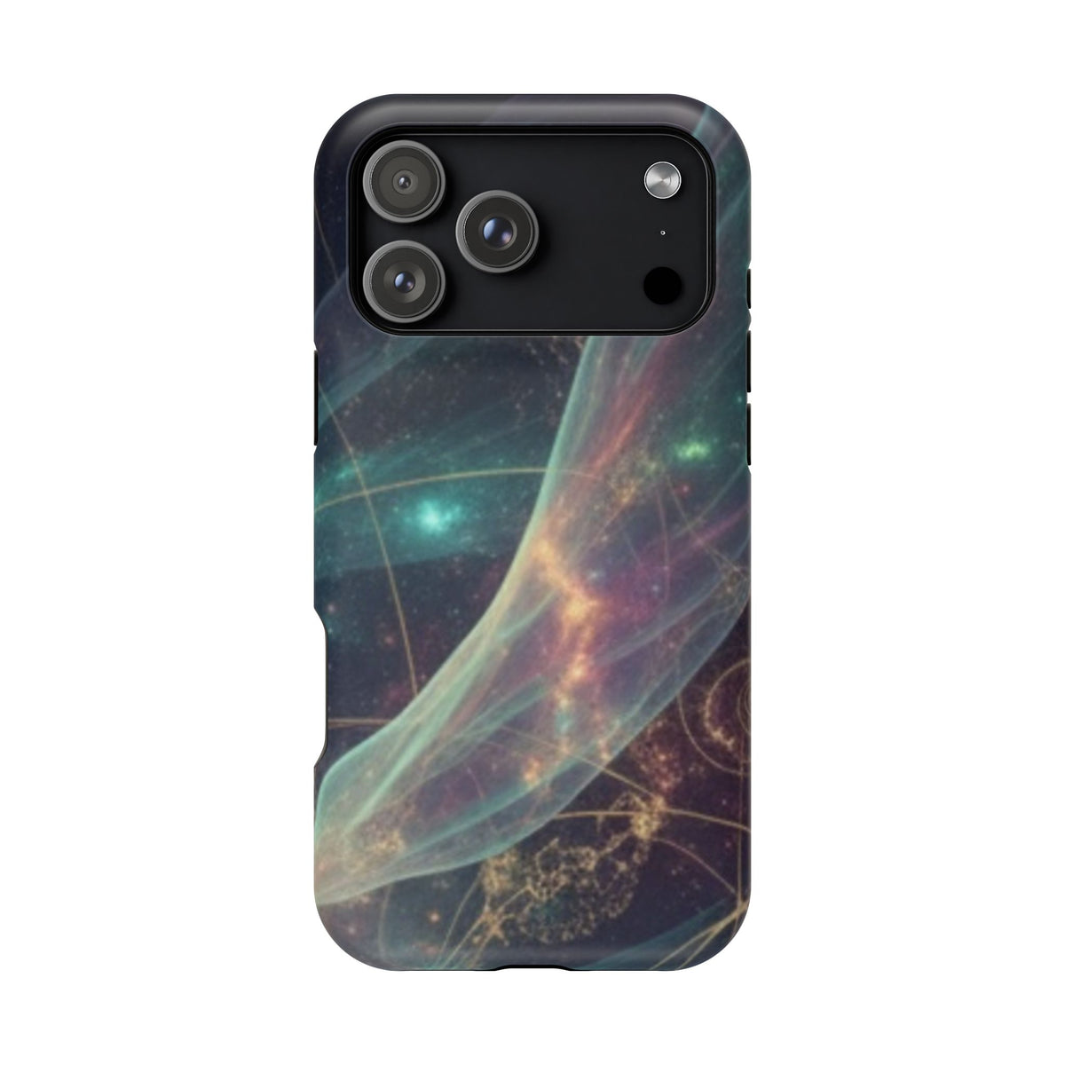 Galaxy Nebula Impact Phone Case — Protective Cosmic Art iPhone Cover