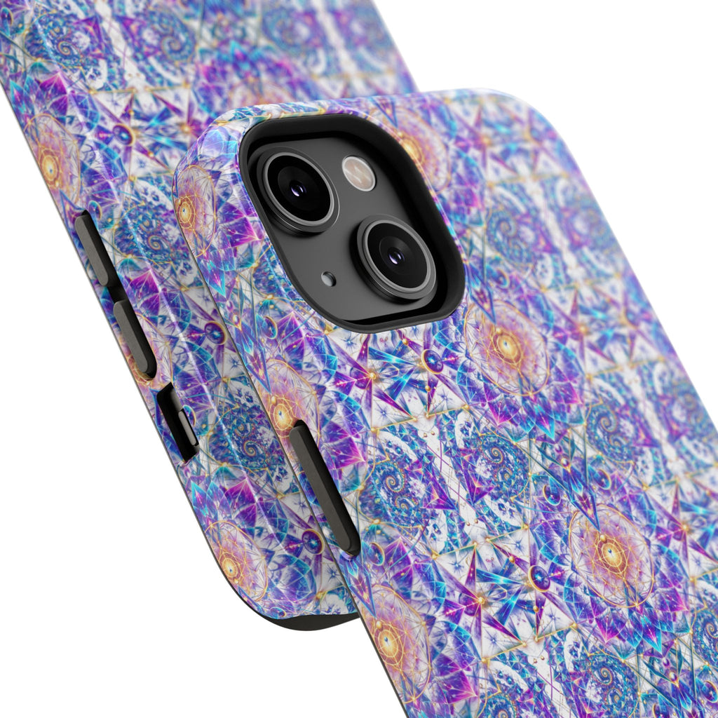 Geometric Pattern Phone Case — Protective Cosmic Art iPhone Cover