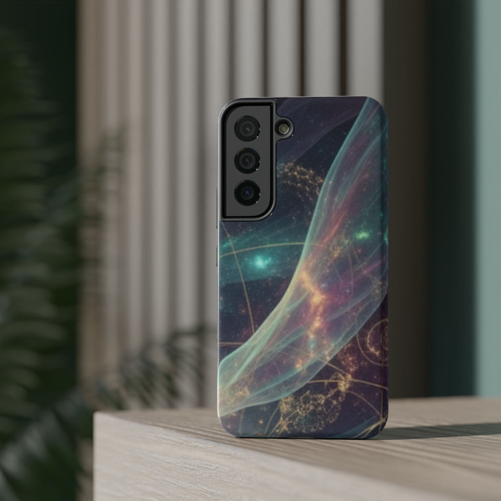 Galaxy Nebula Impact Phone Case — Protective Cosmic Art iPhone Cover