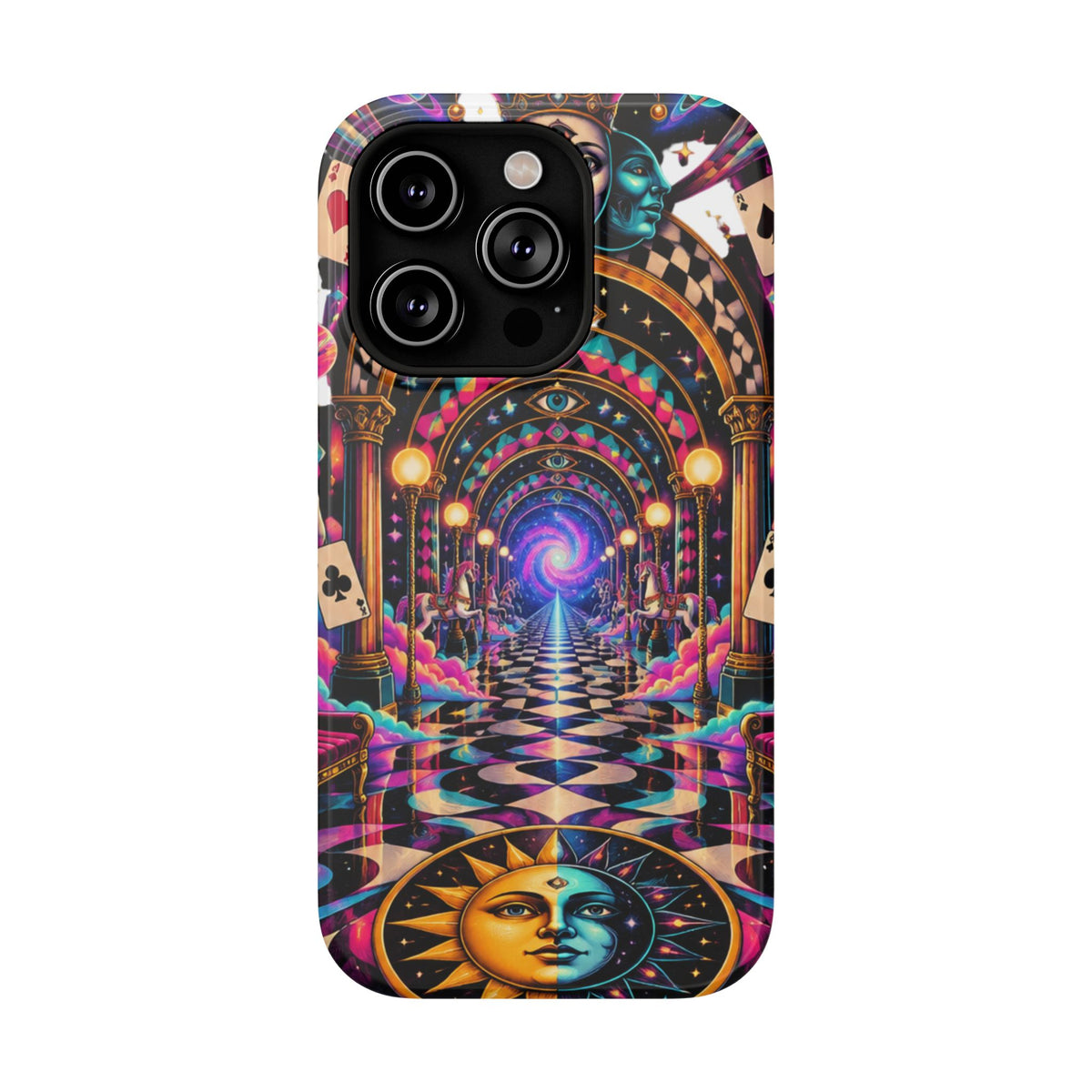 Psychedelic DMT Waiting Room Phone Case — Impact‑Resistant Protective Cover