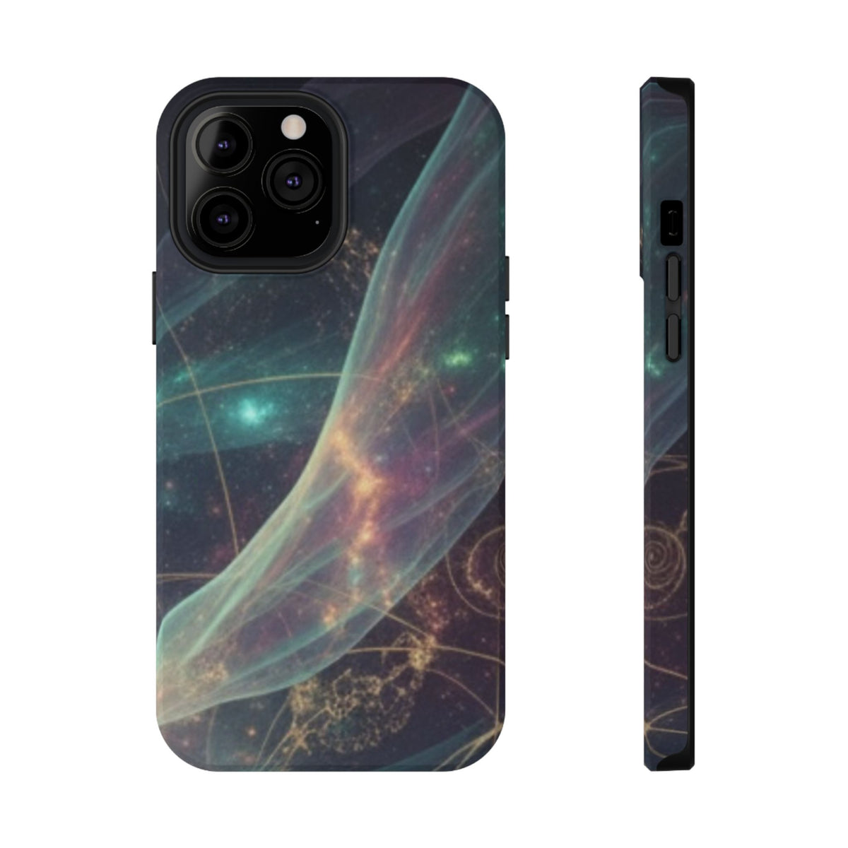 Galaxy Nebula Impact Phone Case — Protective Cosmic Art iPhone Cover