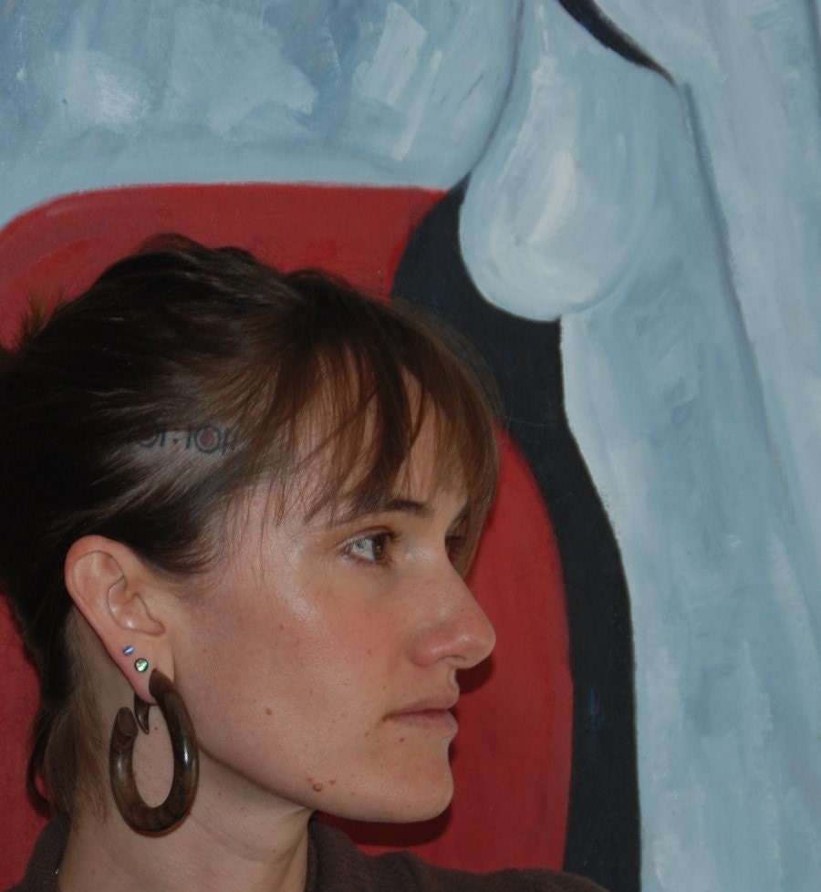 Classic Natural Wood Hoop Earrings – Ear Gauges
