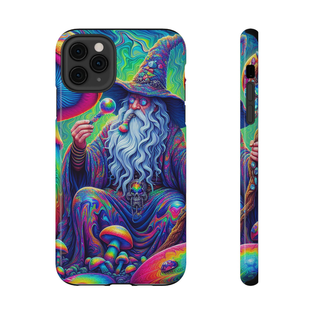 Psychedelic Wizard Phone Case — Impact‑Resistant Protective Cover
