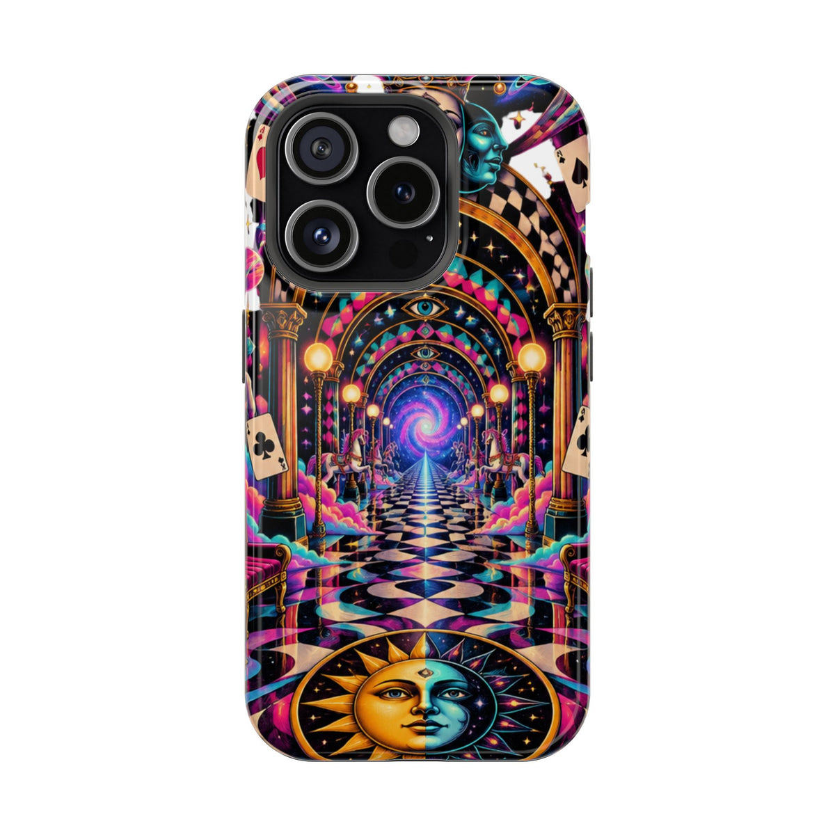 Psychedelic DMT Waiting Room Phone Case — Impact‑Resistant Protective Cover