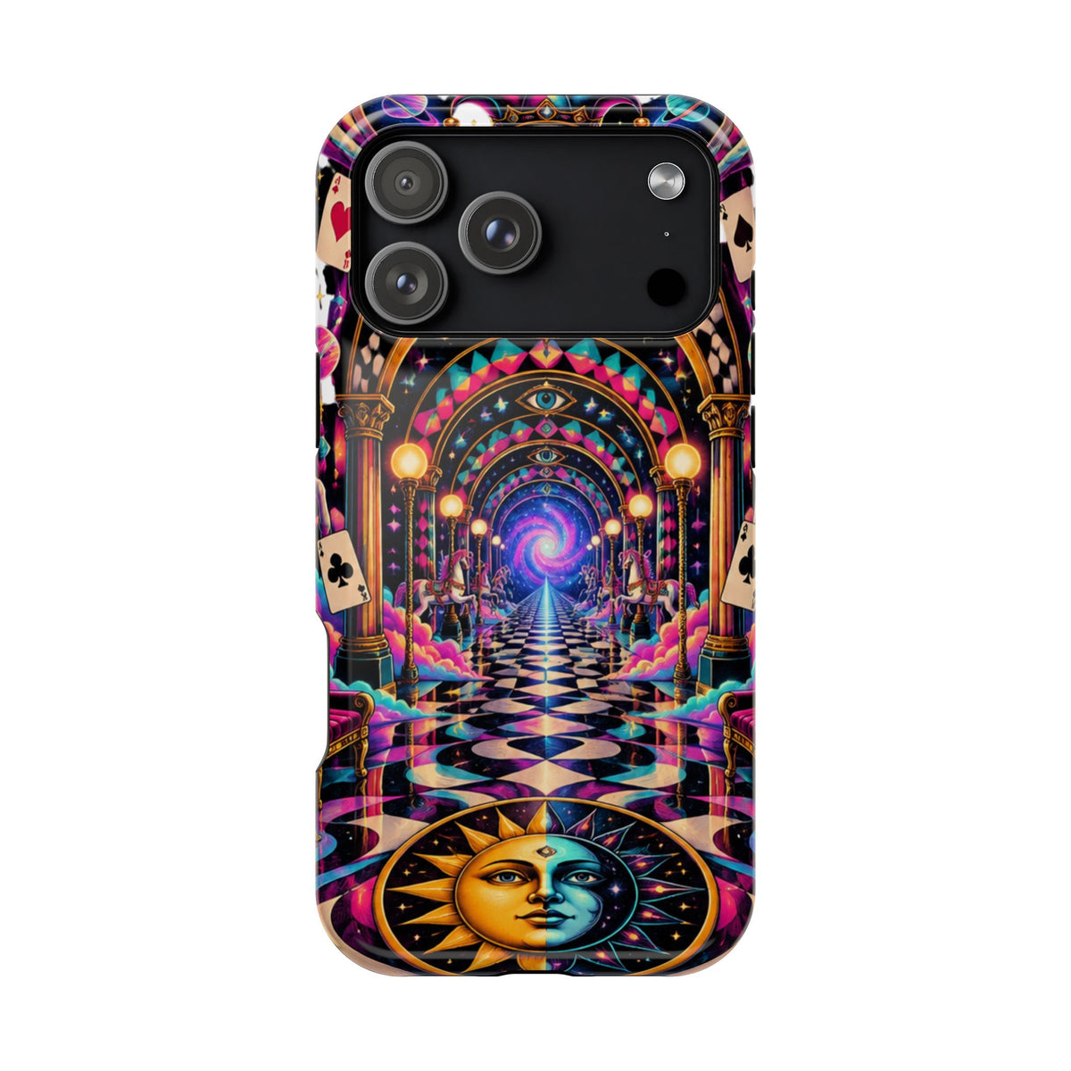 Psychedelic DMT Waiting Room Phone Case — Impact‑Resistant Protective Cover
