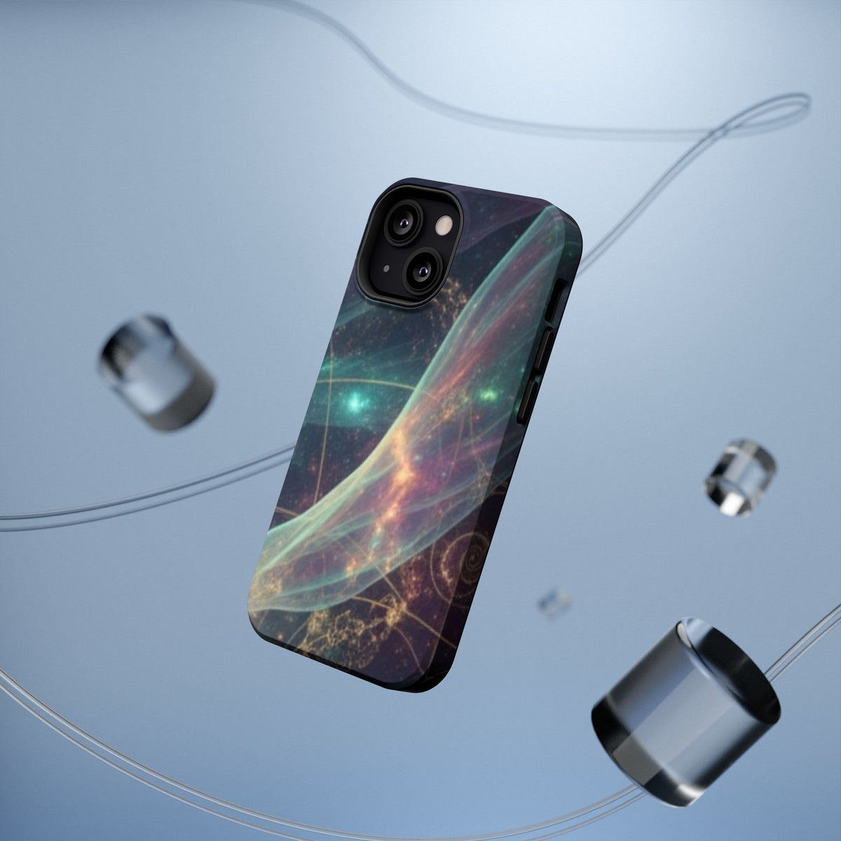 Galaxy Nebula Impact Phone Case — Protective Cosmic Art iPhone Cover