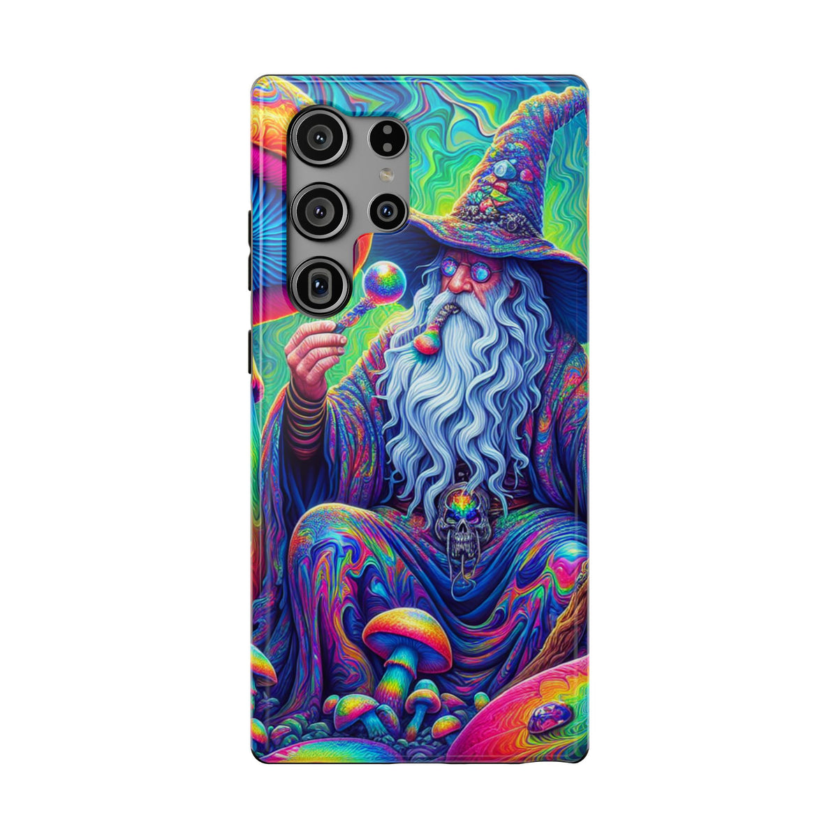 Psychedelic Wizard Phone Case — Impact‑Resistant Protective Cover