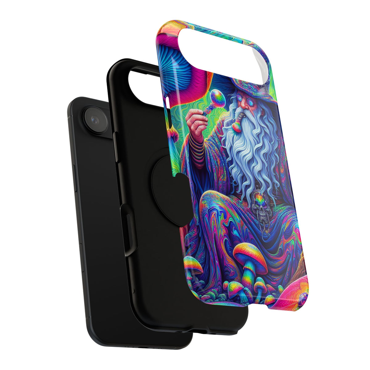 Psychedelic Wizard Phone Case — Impact‑Resistant Protective Cover