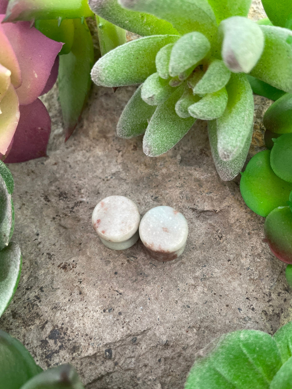 OOAK Reversible Amazonite Plugs – 7/16" (11mm)