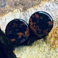 OOAK Mahogany Stone Plugs – 1/2" (13mm)