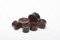 Ebony Wood Red Inlay Plugs – Double Flared Gauges