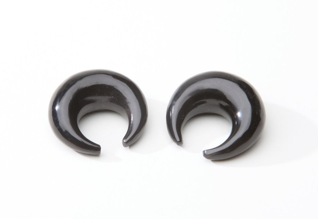 Water Buffalo Horn Pincher Earrings – Organic Gauges