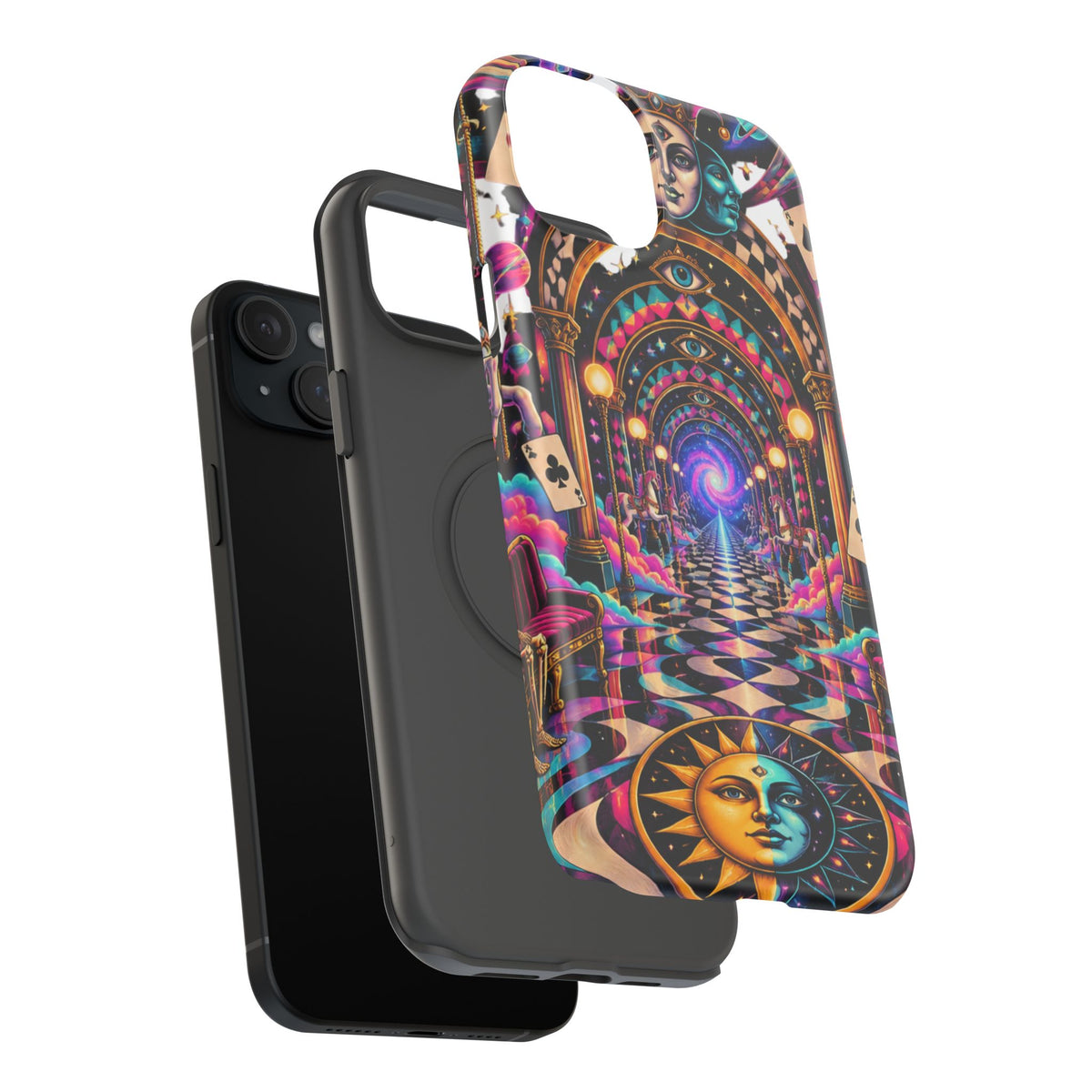 Psychedelic DMT Waiting Room Phone Case — Impact‑Resistant Protective Cover