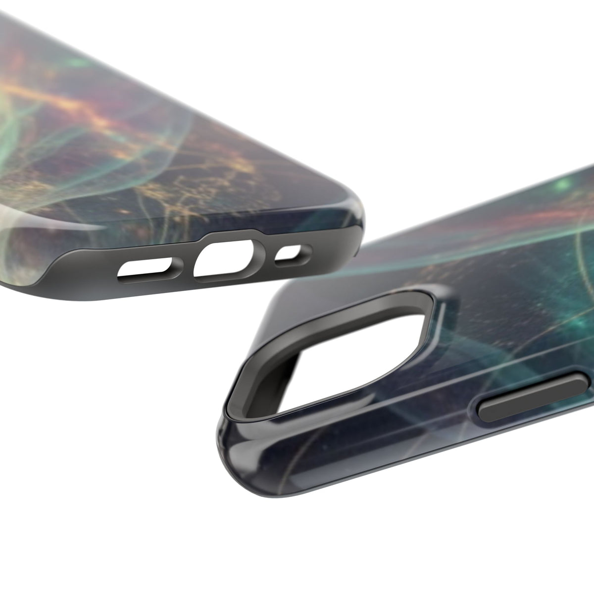 Galaxy Nebula Impact Phone Case — Protective Cosmic Art iPhone Cover