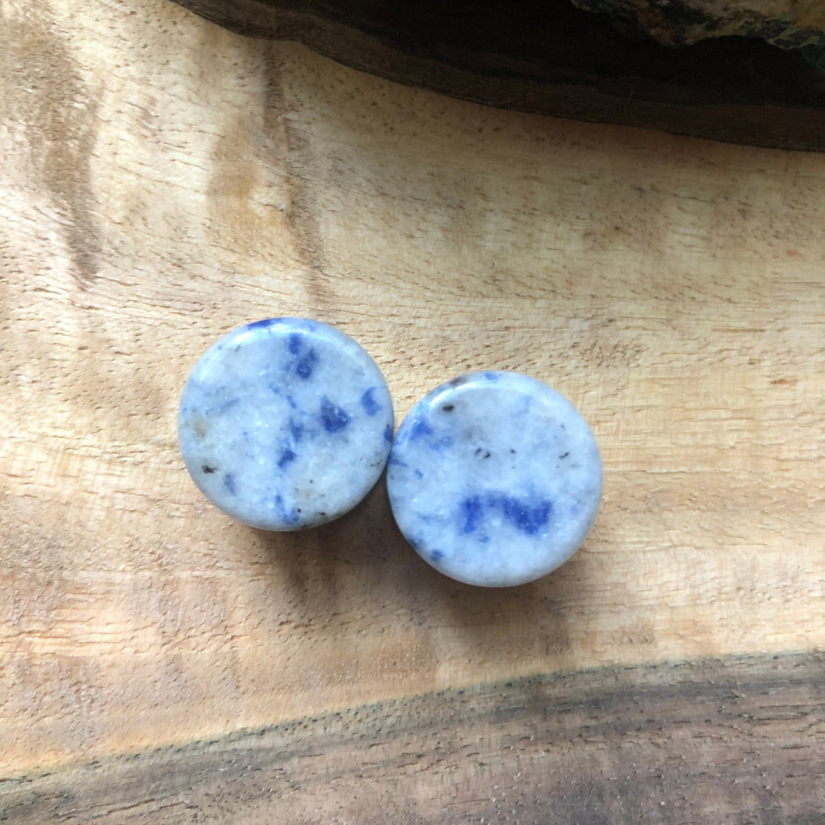 OOAK Blue Lapis Plugs – 9/16" (14mm)