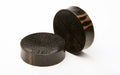 Ebony Wood Carved Circle Plugs – Double Flared