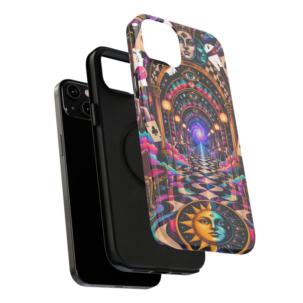Psychedelic DMT Waiting Room Phone Case — Impact‑Resistant Protective Cover