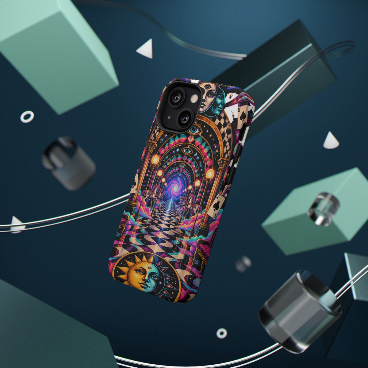 Psychedelic DMT Waiting Room Phone Case — Impact‑Resistant Protective Cover