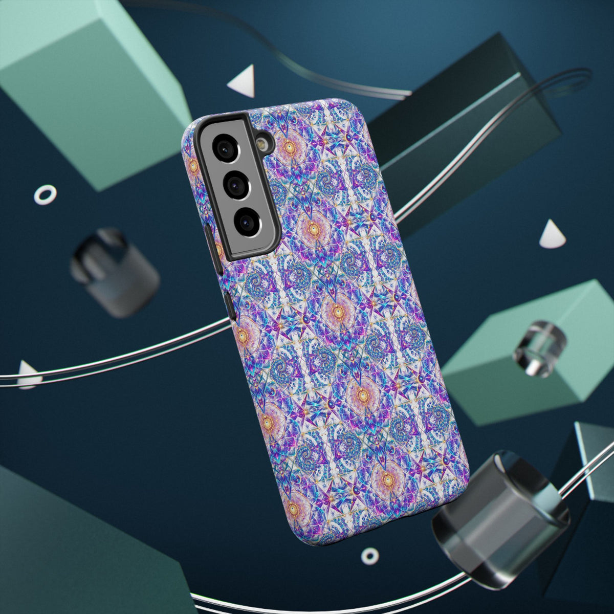 Geometric Pattern Phone Case — Protective Cosmic Art iPhone Cover