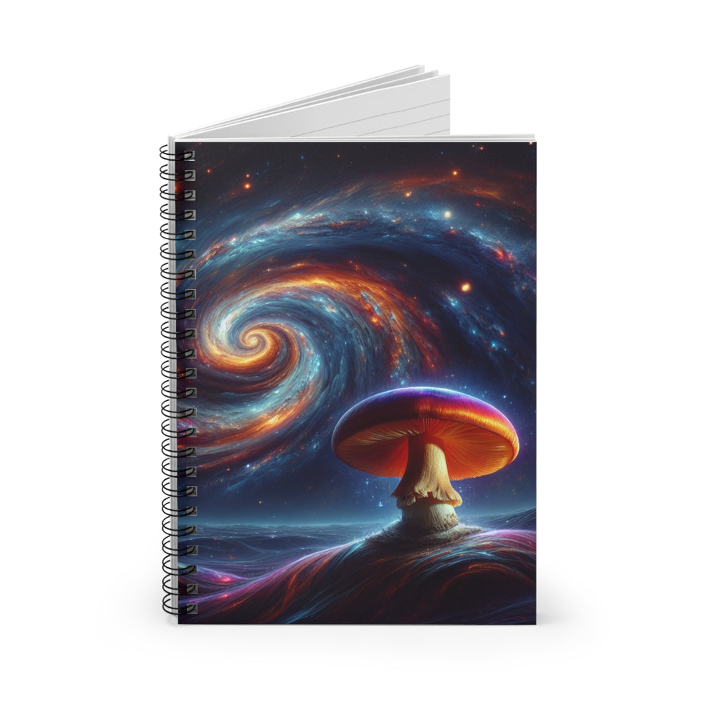 Mushroom Galaxy Spiral Notebook - Ruled Line