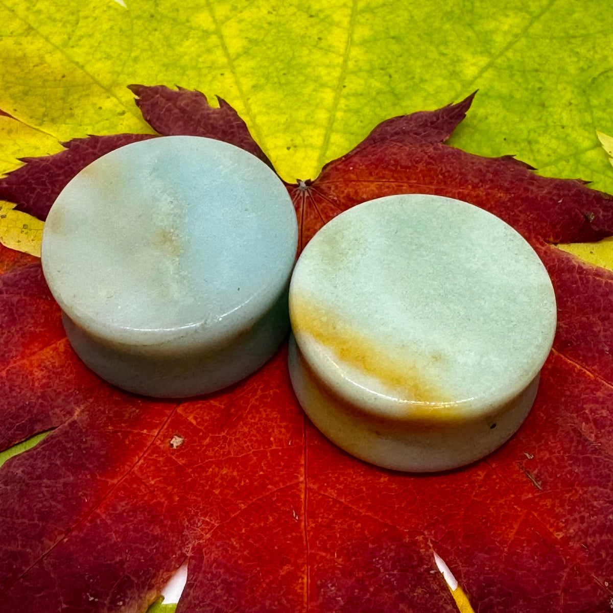 OOAK Blue Stone Tunnels – Gemstone Verification Needed