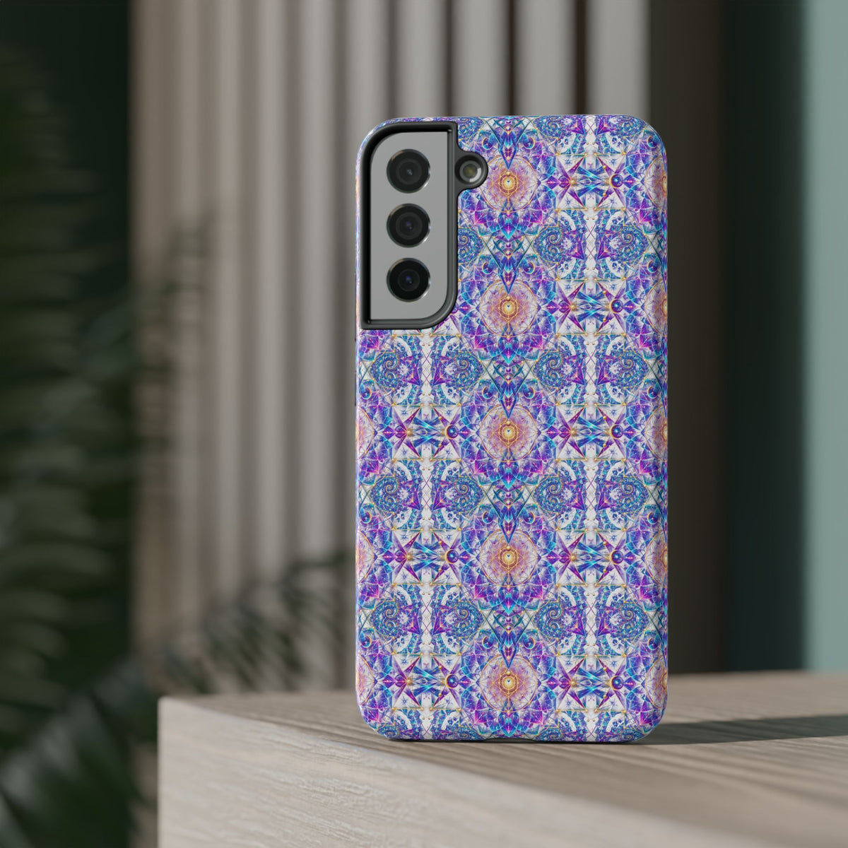 Geometric Pattern Phone Case — Protective Cosmic Art iPhone Cover