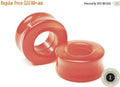 Red Agate Stone Eyelets – Double Flared Ear Tunnels