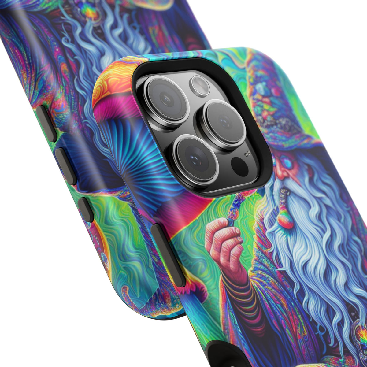 Psychedelic Wizard Phone Case — Impact‑Resistant Protective Cover